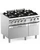 MBM Italy Fornuis + Oven | DOMINA PRO 700 | Gas | 6 Branders (6x 7kW) + 2/1 GN Oven (6kW) | Waakvlam/Piëzo | Neutraal Vak | 1100x730x850(h)mm 
