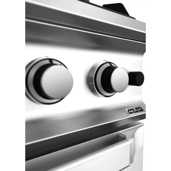 Fornuis + Maxi Oven | DOMINA PRO 700 | Gas | 6 Branders (6x 7kW) + Oven (8kW) | Waakvlam/Piëzo | 1100x730x850(h)mm