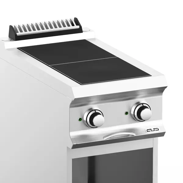 Fornuis | DOMINA PRO 700 | Elektrisch | 2 Kookpunten (300x300) | 5kW (400V) | Open Onderkast | 400x730x850(h)mm