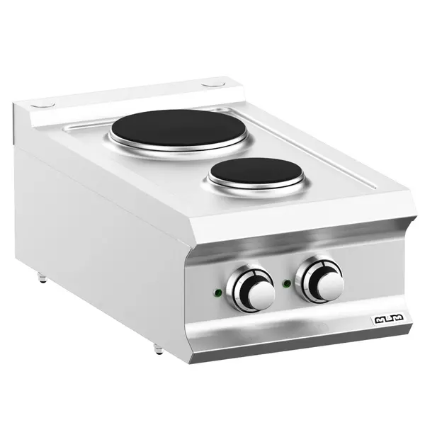 Fornuis | DOMINA PRO 700 | Elektrisch | 2 Kookpunten (Ø145/200) | 4.1kW (400V) | 400x730x250(h)mm