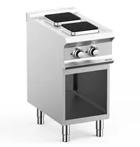 MBM Italy Fornuis | DOMINA PRO 700 | Elektrisch | 2 Kookpunten (220x220) | 5.2kW (400V) | Open Onderkast | 400x730x850(h)mm