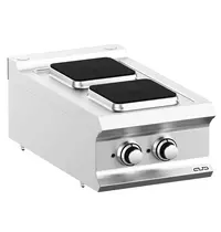 MBM Italy Fornuis | DOMINA PRO 700 | Elektrisch | 2 Kookpunten (220x220) | 5.2kW (400V) | 400x730x250(h)mm