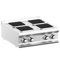 MBM Italy Fornuis | DOMINA PRO 700 | Elektrisch | 4 Kookpunten (220x220) | 10.4kW (400V) | 700x730x250(h)mm