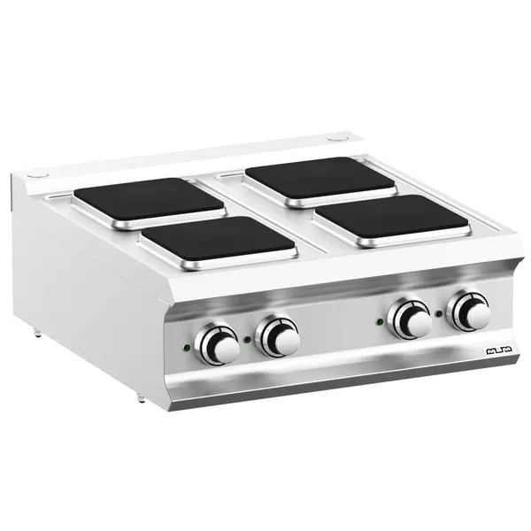 Fornuis | DOMINA PRO 700 | Elektrisch | 4 Kookpunten (220x220) | 10.4kW (400V) | 700x730x250(h)mm