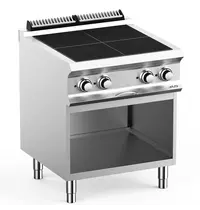 MBM Italy Fornuis | DOMINA PRO 700 | Elektrisch | 4 Kookpunten (300x300) | 10kW (400V) | Open Onderkast | 700x730x850(h)mm