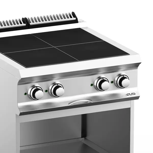 Fornuis | DOMINA PRO 700 | Elektrisch | 4 Kookpunten (300x300) | 10kW (400V) | Open Onderkast | 700x730x850(h)mm