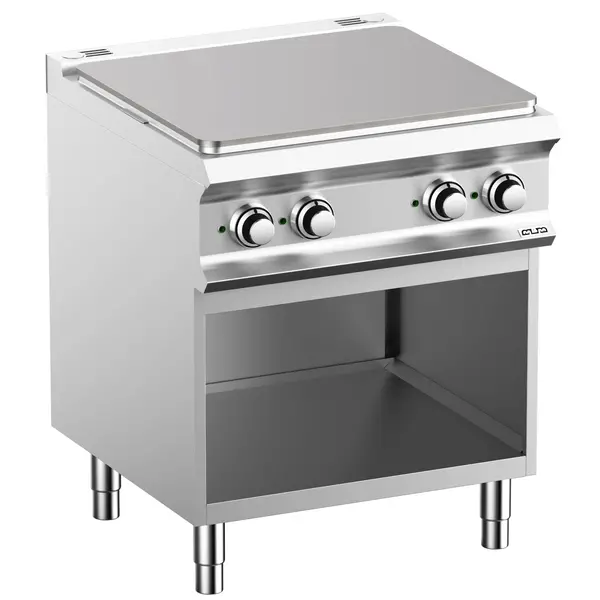 Doorkookplaat | DOMINA PRO 700 | Elektrisch | 4 Zones | 9kW (400V) | Open Onderkast | 700x730x850(h)mm