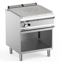 MBM Italy Doorkookplaat | DOMINA PRO 700 | Gas | 10kW | Piëzo Ontsteking | Open Onderkast | 700x730x850(h)mm