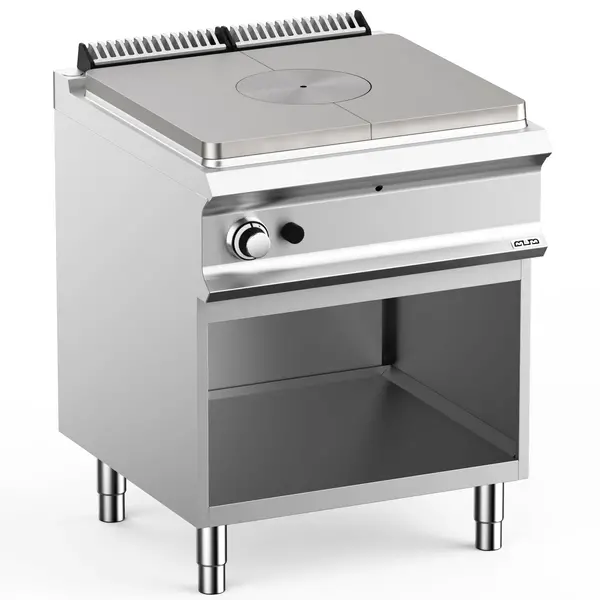 Doorkookplaat | DOMINA PRO 700 | Gas | 10kW | Piëzo Ontsteking | Open Onderkast | 700x730x850(h)mm