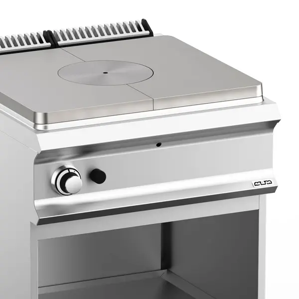 Doorkookplaat | DOMINA PRO 700 | Gas | 10kW | Piëzo Ontsteking | Open Onderkast | 700x730x850(h)mm