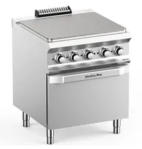 MBM Italy Doorkookplaat  + Oven | DOMINA PRO 700 | Elektrisch | 4 Zones + 2/1 GN Oven | 14.3kW (400V) | 700x730x850(h)mm