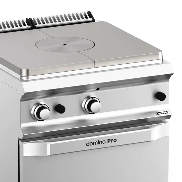 Doorkookplaat + Oven | DOMINA PRO 700 | Gas | 10kW + 2/1 GN Oven (6kW) | Piëzo Ontsteking | 700x730x850(h)mm