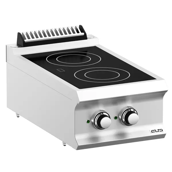 Glaskeramisch Fornuis | DOMINA PRO 700 | Elektrisch | 2 Kookpunten | 4.3kW (400V) | 400x730x250(h)mm