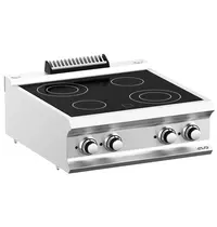 MBM Italy Glaskeramisch Fornuis | DOMINA PRO 700 | Elektrisch | 4 Kookpunten | 8.6kW (400V) | 700x730x250(h)mm