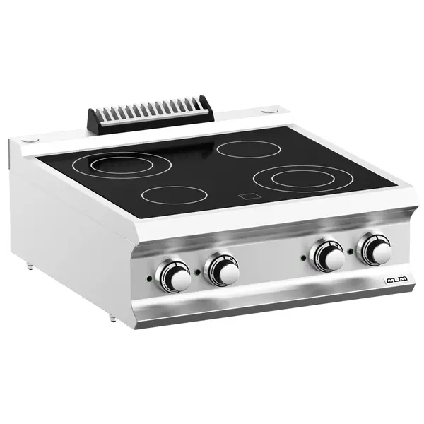 Glaskeramisch Fornuis | DOMINA PRO 700 | Elektrisch | 4 Kookpunten | 8.6kW (400V) | 700x730x250(h)mm