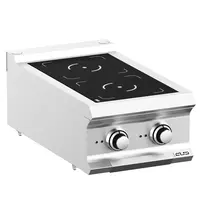 MBM Italy Inductiefornuis | DOMINA PRO 700 | 2 Kookpunten | 7kW (400V) | 400x730x250(h)mm