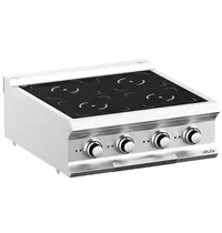 MBM Italy Inductiefornuis | DOMINA PRO 700 | 4 Kookpunten | 14kW (400V) | 700x730x250(h)mm