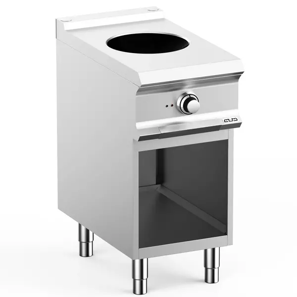 Inductiewokfornuis | DOMINA PRO 700 | Elektrisch | 1 Kookpunt | 5kW (400V) | Open Onderkast | 400x730x850(h)mm