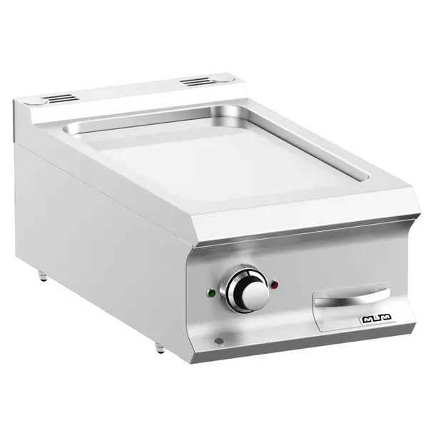 Bak-/Grillplaat | DOMINA PRO 700 | Elektrisch | Glad Oppervlak 330x540 (Verchroomd) | 5kW (400V) | 400x730x250(h)mm