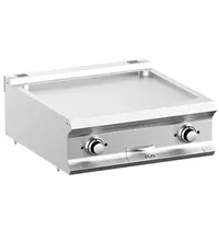 MBM Italy Bak-/Grillplaat | DOMINA PRO 700 | Elektrisch | Glad Oppervlak 630x540 (RVS) | 10kW (400V) | 700x730x250(h)mm