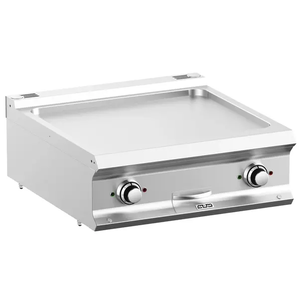 Bak-/Grillplaat | DOMINA PRO 700 | Elektrisch | Glad Oppervlak 630x540 (RVS) | 10kW (400V) | 700x730x250(h)mm