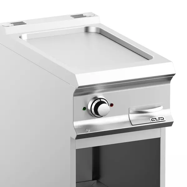 Bak-/Grillplaat | DOMINA PRO 700 | Elektrisch | Glad Oppervlak 330x540 (RVS) | 5kW (400V) | Open Onderkast | 400x730x850(h)mm