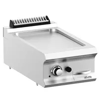 MBM Italy Bak-/Grillplaat | DOMINA PRO 700 | Gas | Glad Oppervlak 330x540 (Verchroomd) | 7kW | Piëzo Ontsteking | 400x730x250(h)mm