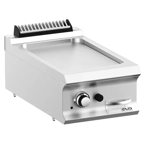 Bak-/Grillplaat | DOMINA PRO 700 | Gas | Glad Oppervlak 330x540 (Verchroomd) | 7kW | Piëzo Ontsteking | 400x730x250(h)mm
