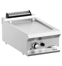 MBM Bak-/Grillplaat | DOMINA PRO 700 | Gas | Glad Oppervlak 330x540 (RVS) | 7kW | Piëzo Ontsteking | 400x730x250(h)mm 