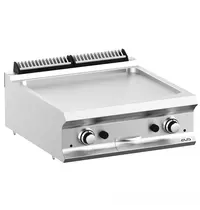 MBM Italy Bak-/Grillplaat | DOMINA PRO 700 | Gas | Glad Oppervlak 630x540 (RVS) | 14kW | Piëzo Ontsteking | 700x730x250(h)mm