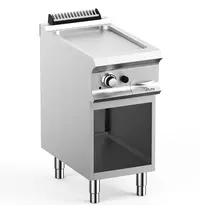 MBM Italy Bak-/Grillplaat | DOMINA PRO 700 | Gas | Glad Oppervlak 330x540 (RVS) | 7kW | Piëzo Ontsteking | Open Onderkast | 400x730x850(h)mm