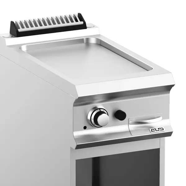 Bak-/Grillplaat | DOMINA PRO 700 | Gas | Glad Oppervlak 330x540 (RVS) | 7kW | Piëzo Ontsteking | Open Onderkast | 400x730x850(h)mm