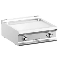 MBM Italy Bak-/Grillplaat | DOMINA PRO 700 | Elektrisch | Glad Oppervlak 630x540 (Verchroomd) | 10kW (400V) | 700x730x250(h)mm