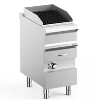 MBM Italy Stoomgrill | DOMINA PRO 700 | Elektrisch | Oppervlak 352x475 (Gietijzer) | 6kW (400V) | Uitneembare Waterlade | 400x730x850(h)mm