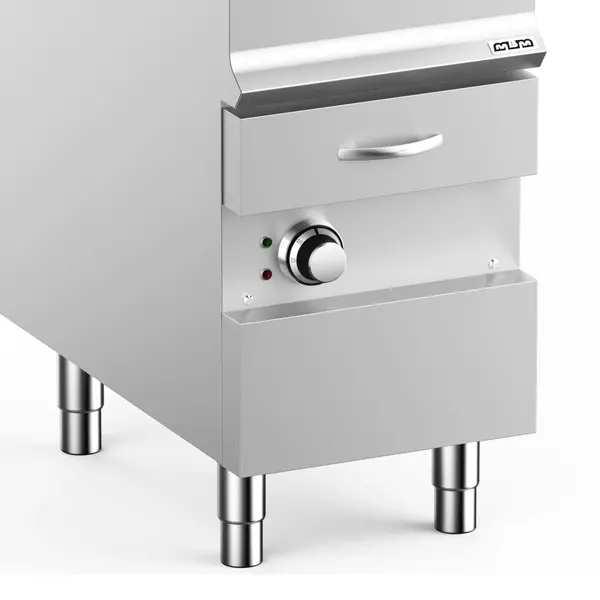 Stoomgrill | DOMINA PRO 700 | Elektrisch | Oppervlak 352x475 (Gietijzer) | 6kW (400V) | Uitneembare Waterlade | 400x730x850(h)mm