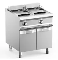 MBM Italy Friteuse | DOMINA PRO 700 | Elektrisch | 12+12L | 100°C/190°C | 18kW (400V) | Aftapkranen | 700x730x850(h)mm