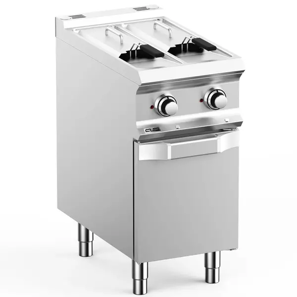 Friteuse | DOMINA PRO 700 | Elektrisch | 7+7L | 100°C/190°C | 10.5kW (400V) | Aftapkranen | 400x730x850(h)mm