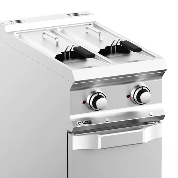 Friteuse | DOMINA PRO 700 | Elektrisch | 7+7L | 100°C/190°C | 10.5kW (400V) | Aftapkranen | 400x730x850(h)mm