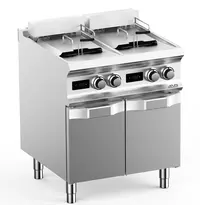 MBM Italy Friteuse | DOMINA PRO 700 | Elektrisch | 12+12L | 100°C/190°C | 18kW (400V) | Aftapkranen | Digitaal | 700x730x850(h)mm