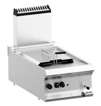 MBM Italy Friteuse | DOMINA PRO 700 | Gas | 9L | 90°C/190°C | 7.5kW | Aftapkraan | Piëzo Ontsteking | 400x730x250/580(h)mm 