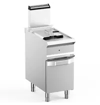 MBM Italy Friteuse | DOMINA PRO 700 | Gas | 14L | 90°C/190°C | 12.5kW | Aftapkraan | Piëzo Ontsteking | 400x730x850/1180(h)mm 