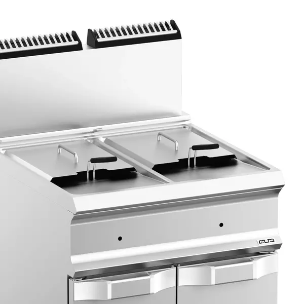 Friteuse | DOMINA PRO 700 | Gas | 14+14L | 90°C/190°C | 25kW | Aftapkranen | Piëzo Ontsteking | 700x730x850/1180(h)mm