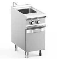 MBM Italy Pastakoker | DOMINA PRO 700 | Elektrisch | 26L | 5.5kW (400V) | Vulkraan + Aftapkraan | 400x730x850(h)mm 