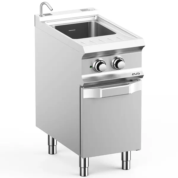 Pastakoker | DOMINA PRO 700 | Elektrisch | 26L | 5.5kW (400V) | Vulkraan + Aftapkraan | 400x730x850(h)mm