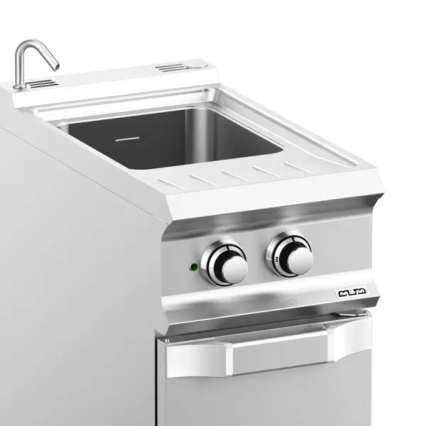 Pastakoker | DOMINA PRO 700 | Elektrisch | 26L | 5.5kW (400V) | Vulkraan + Aftapkraan | 400x730x850(h)mm