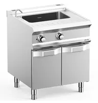 MBM Italy Pastakoker | DOMINA PRO 700 | Elektrisch | 40L | 9kW (400V) | Vulkraan + Aftapkraan | 700x730x850(h)mm 