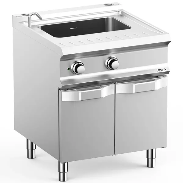 Pastakoker | DOMINA PRO 700 | Elektrisch | 40L | 9kW (400V) | Vulkraan + Aftapkraan | 700x730x850(h)mm