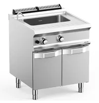 MBM Italy Pastakoker | DOMINA PRO 700 | Gas | 40L | 13.3kW | Vulkraan + Aftapkraan | Piëzo Ontsteking | 700x730x850(h)mm 