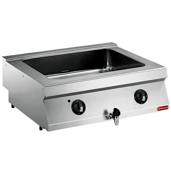 Bain Marie | Elektrisch | Top | GN 2/1 | 3kW | Met Aftapkraan | 800x700x250/320(h)mm