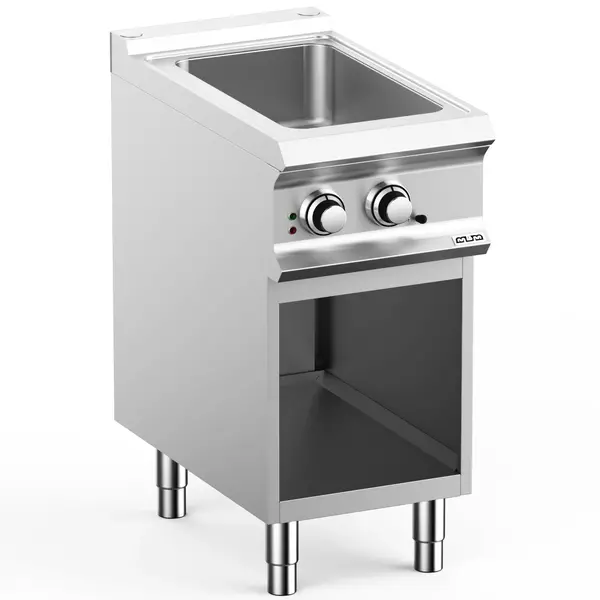 Bain-Marie | DOMINA PRO 700 | Elektrisch | 1/1 GN | 1.5kW (230V) | Aftapkraan | Open Onderkast | 400x730x850(h)mm